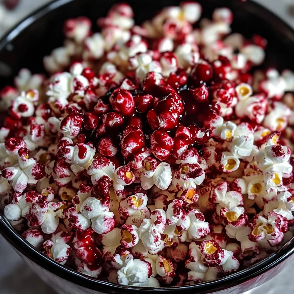 Bloody Red Velvet Popcorn