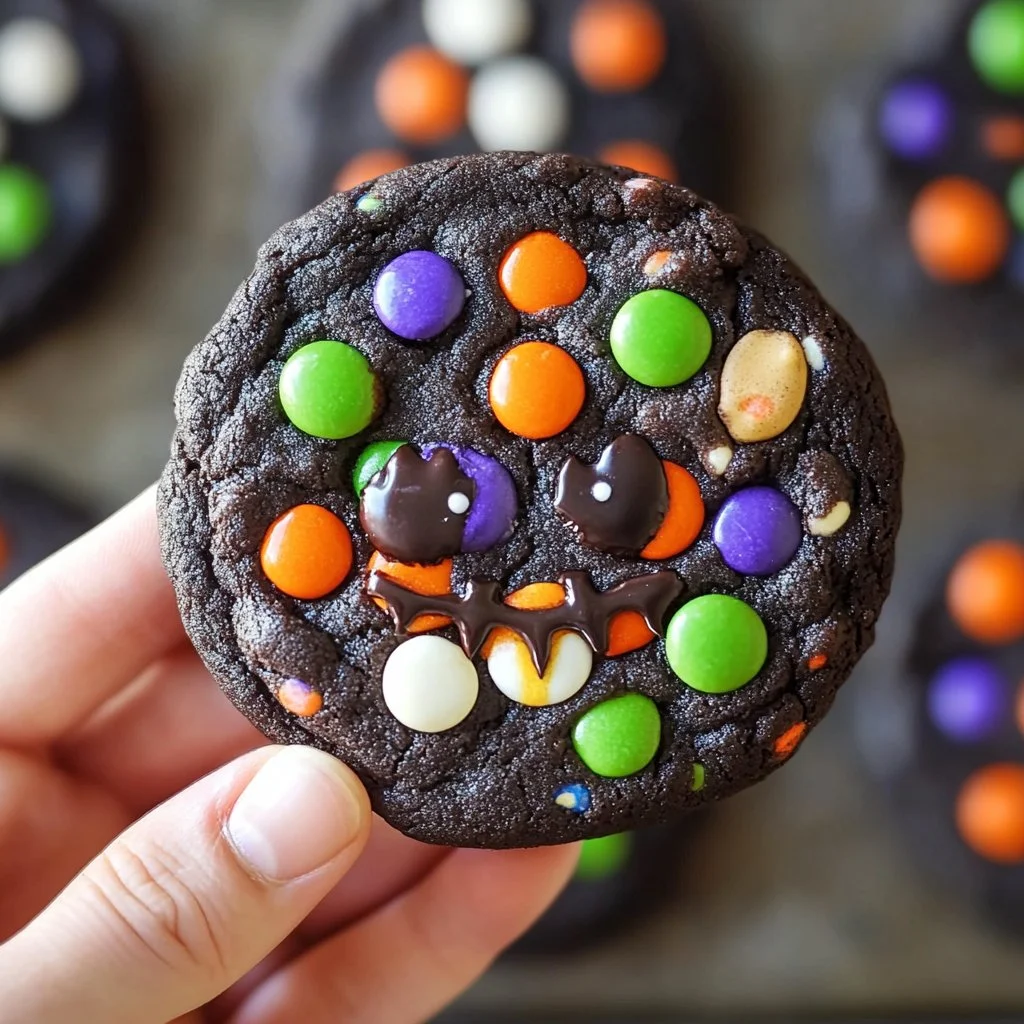 Double Chocolate Halloween Cookies