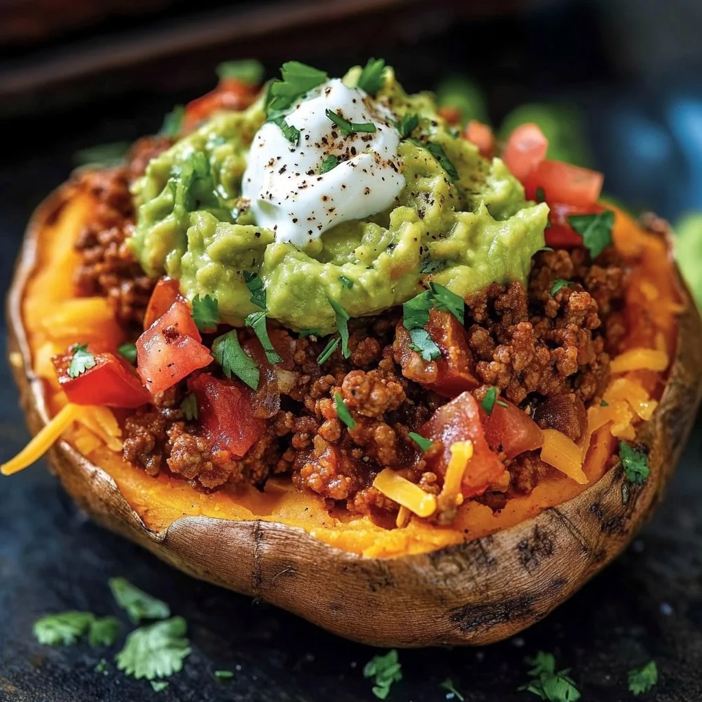 taco stuffed sweet potatoes