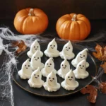 Ghost-Shaped Meringue Cookies