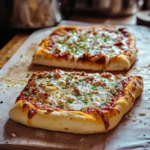 Pizza with Italian Bread