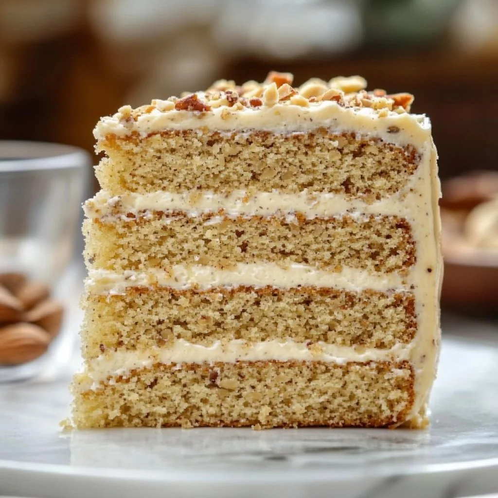 Pistachio Cake with Pistachio Buttercream
