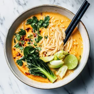 Quick Spicy Coconut Noodles