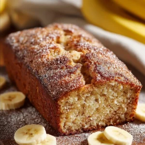 Delicious Snickerdoodle Banana Bread fresh out of the oven