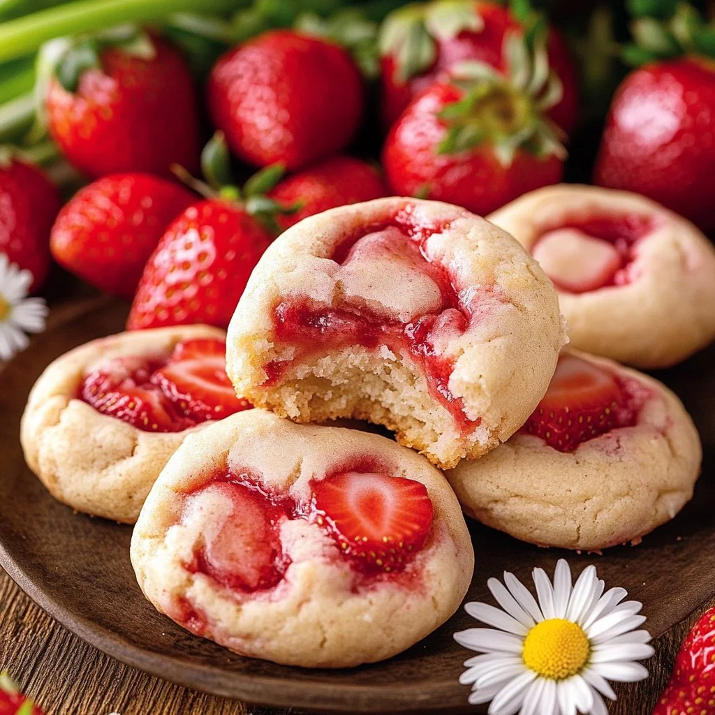 Strawberry Cheesecake Cookies