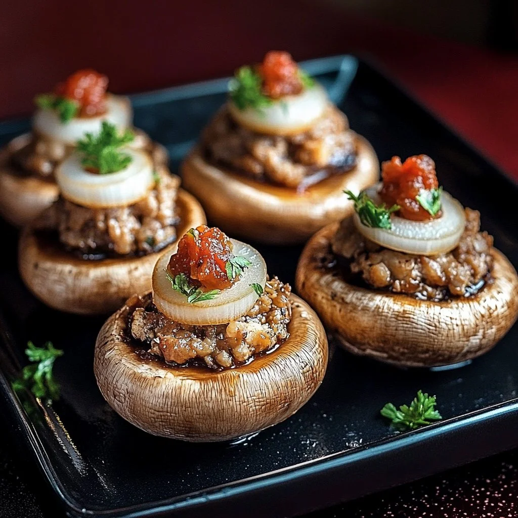 Stuffed Mushroom Eyeballs