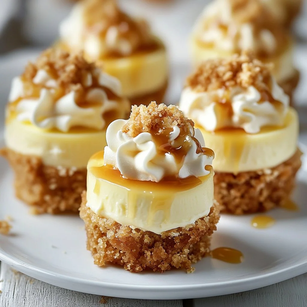 Apple Crisp Mini Cheesecakes