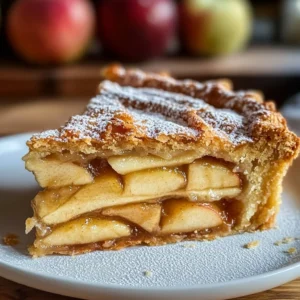 Delicious apple pie cake with a golden crust and fresh apple filling