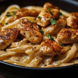 Delicious Cajun Chicken Pasta served in a creamy sauce with vegetables
