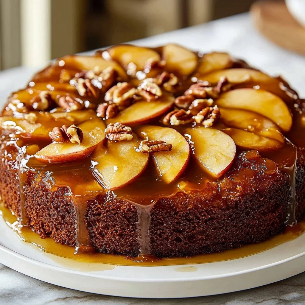 Caramel Apple Upside-Down Cake