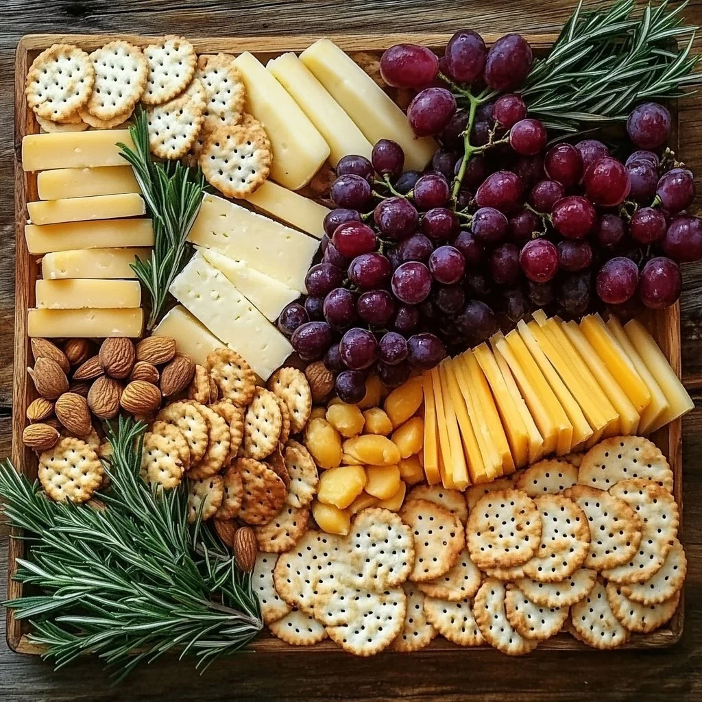 Cheese Tray with Honey-Drizzled Brie