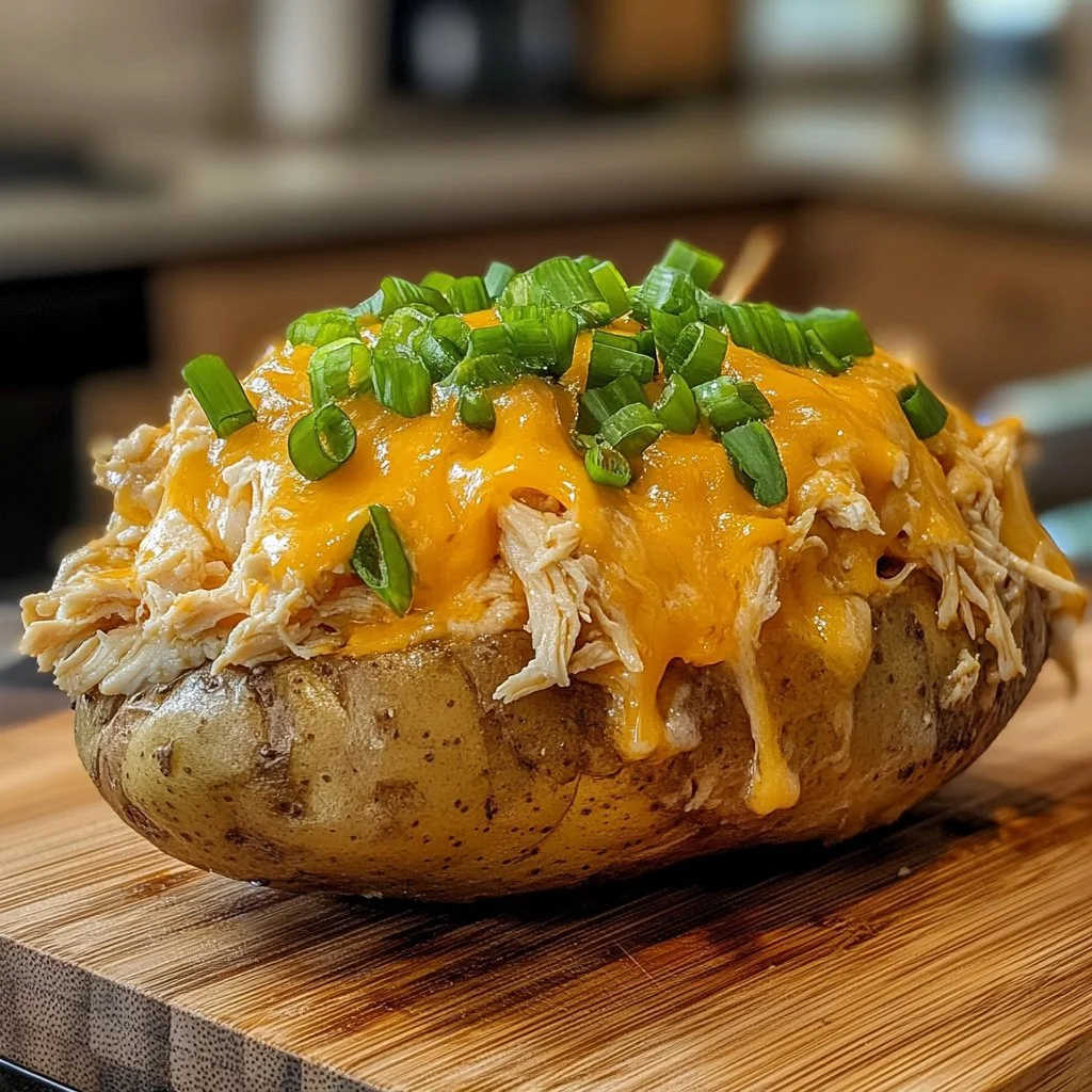 Chicken Ranch Baked Potatoes
