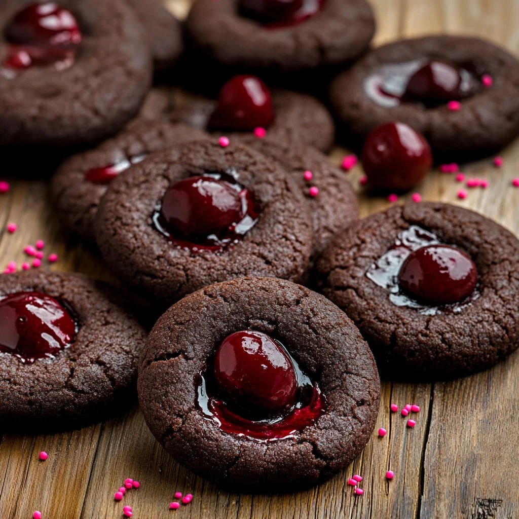 chocolate cherry cookies