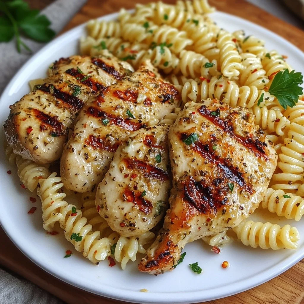 Garlic Parmesan Chicken Pasta
