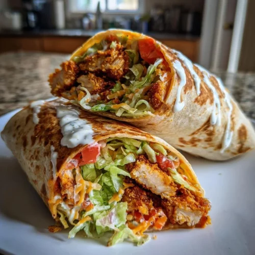Crispy Chicken Ranch Snack Wrap
