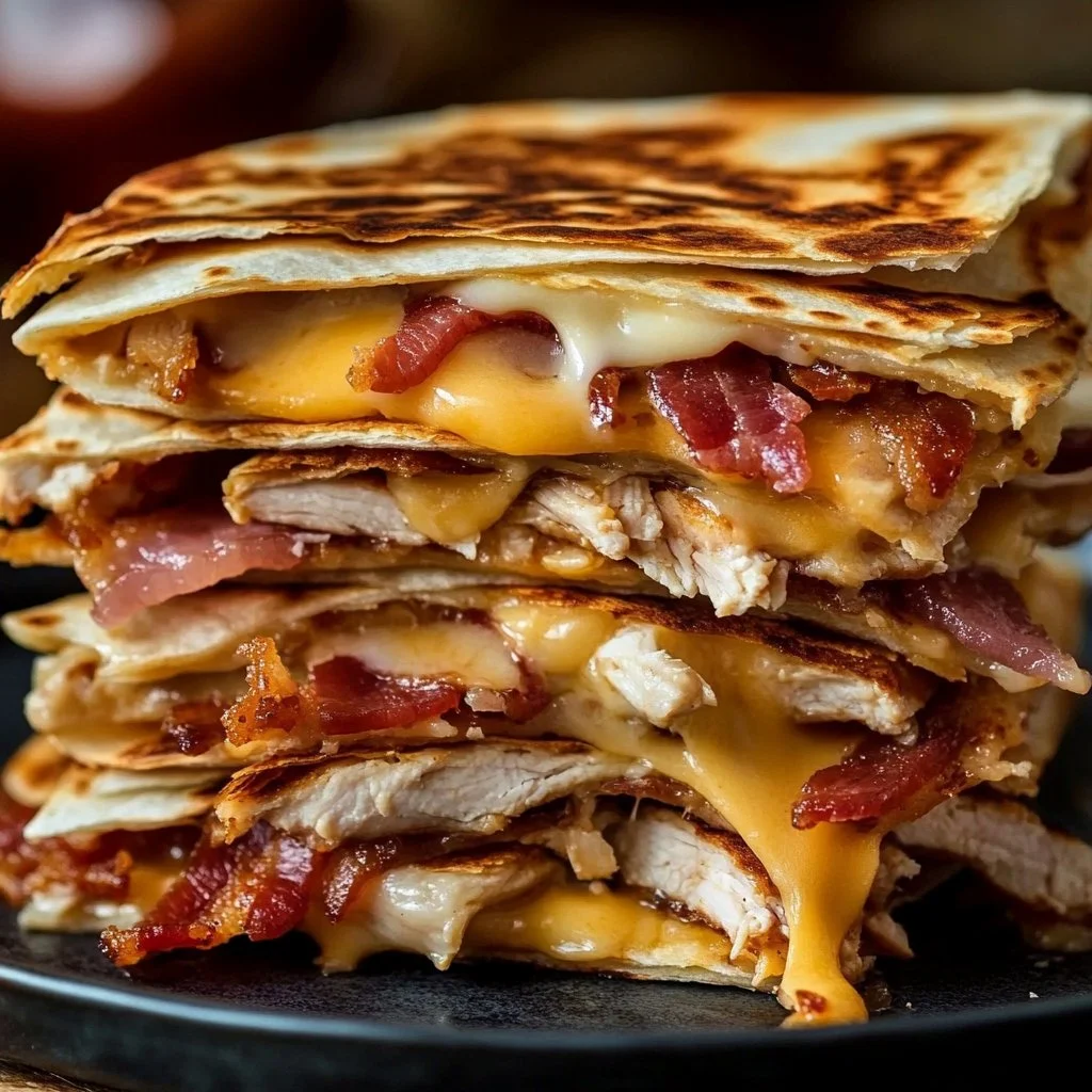 Easy Chicken Bacon Ranch Quesadilla