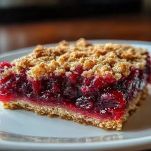 Delicious easy cranberry dessert served in a bowl with fresh cranberries on top