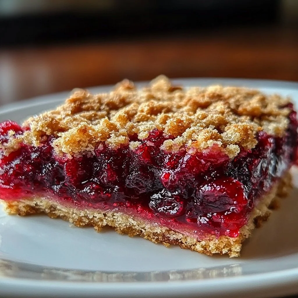 Delicious easy cranberry dessert served in a bowl with fresh cranberries on top