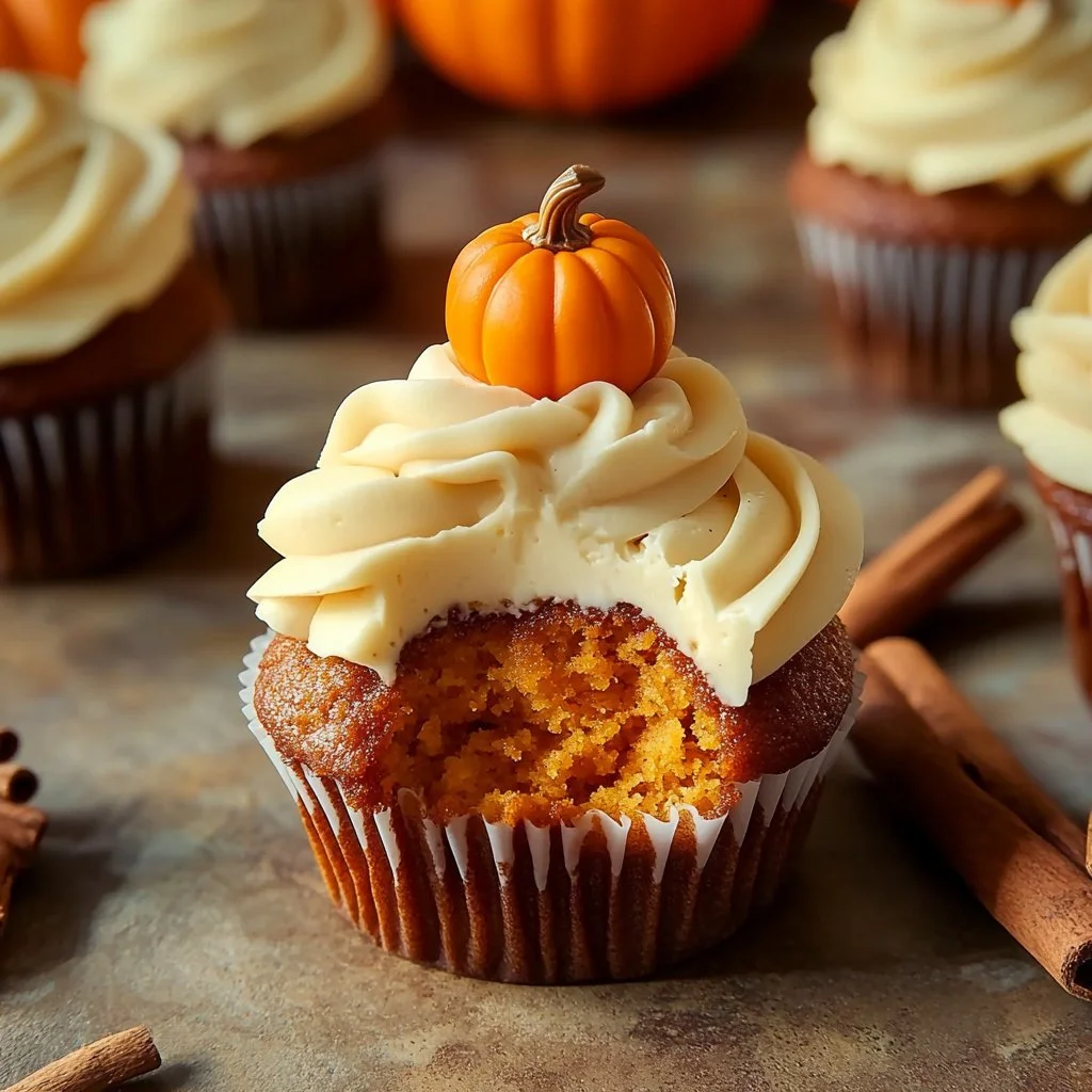 homemade pumpkin cupcakes