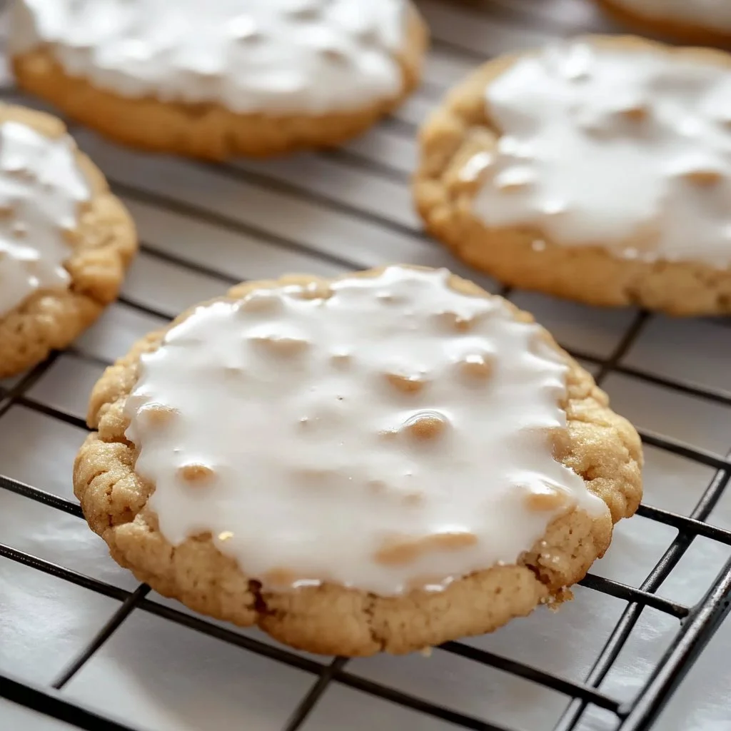 Iced Oatmeal Cookies