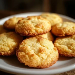 Delicious Kentucky Butter Cake Cookies arranged on a plate