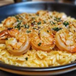One Pan Parmesan Orzo With Shrimp
