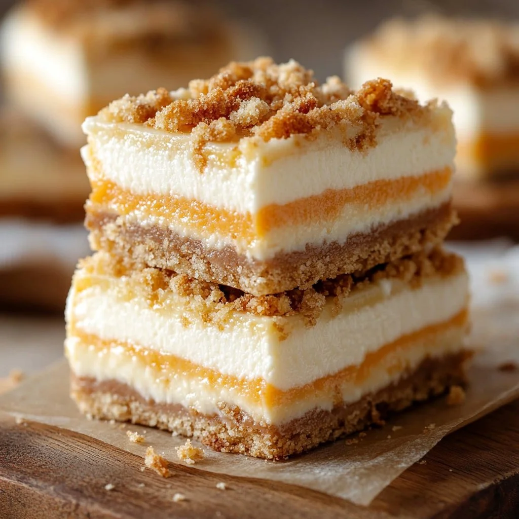 Pumpkin Cheesecake Bars