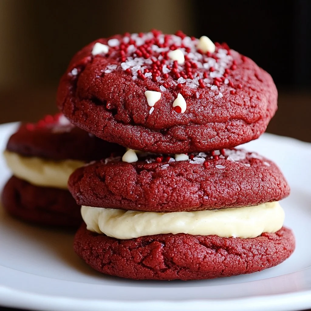 Red Velvet Cream Cheese Cookies
