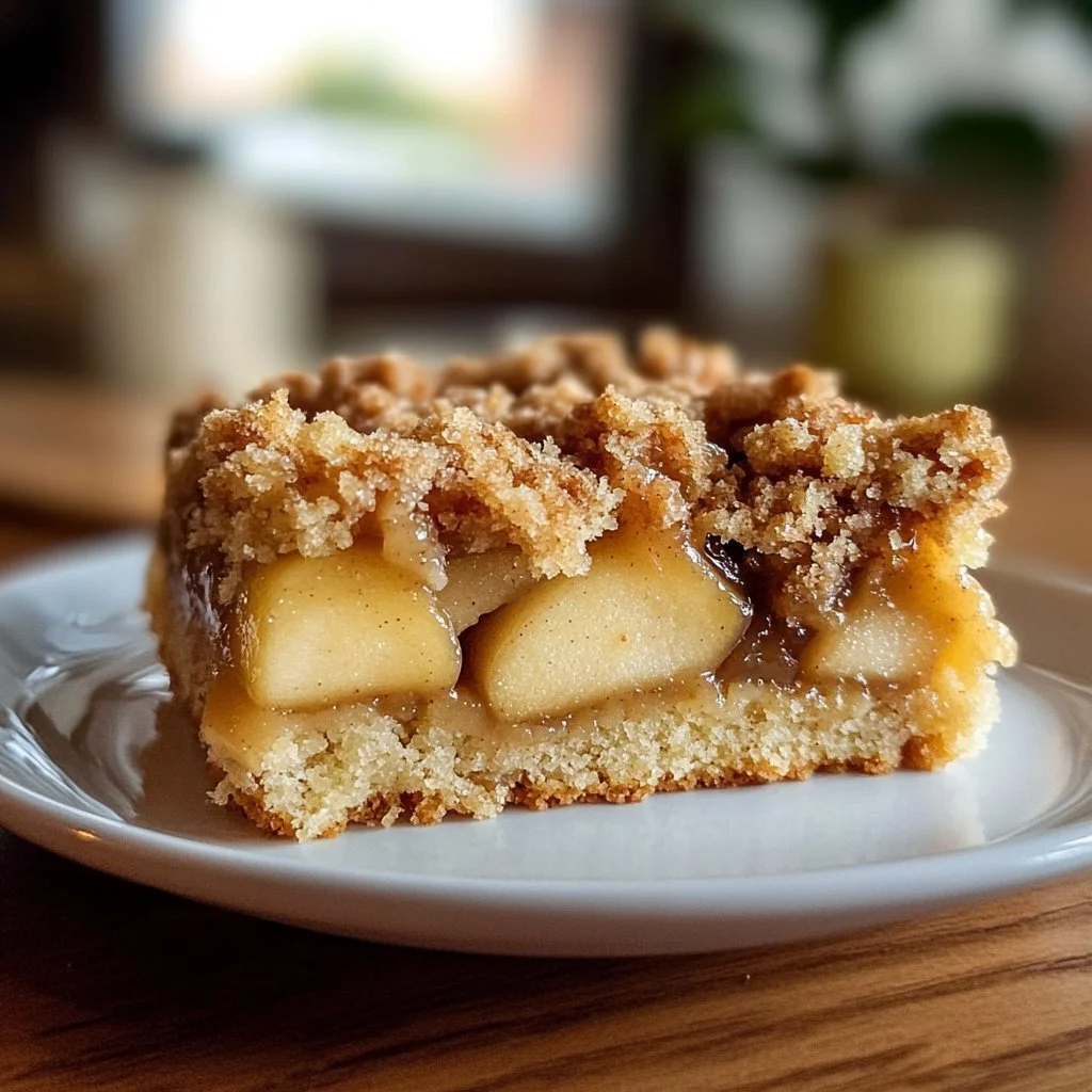 Salted Caramel Apple Crumble Bars
