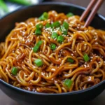 Sticky Garlic Chicken Noodles