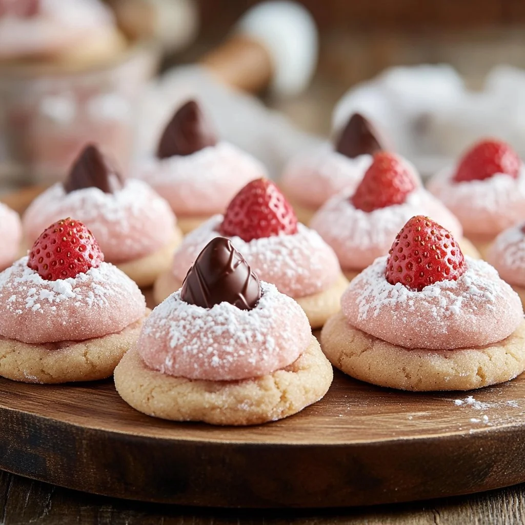 Strawberry Kiss Cookies