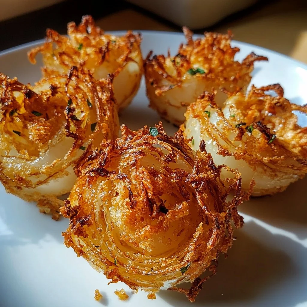 Air Fryer Crispy Mini Blooming Onions