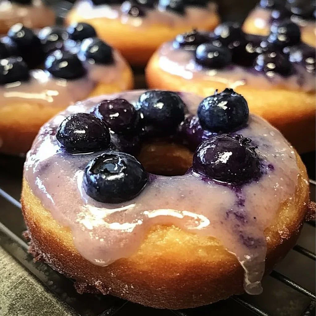 Baked Blueberry Donuts Vegan Gluten-Free