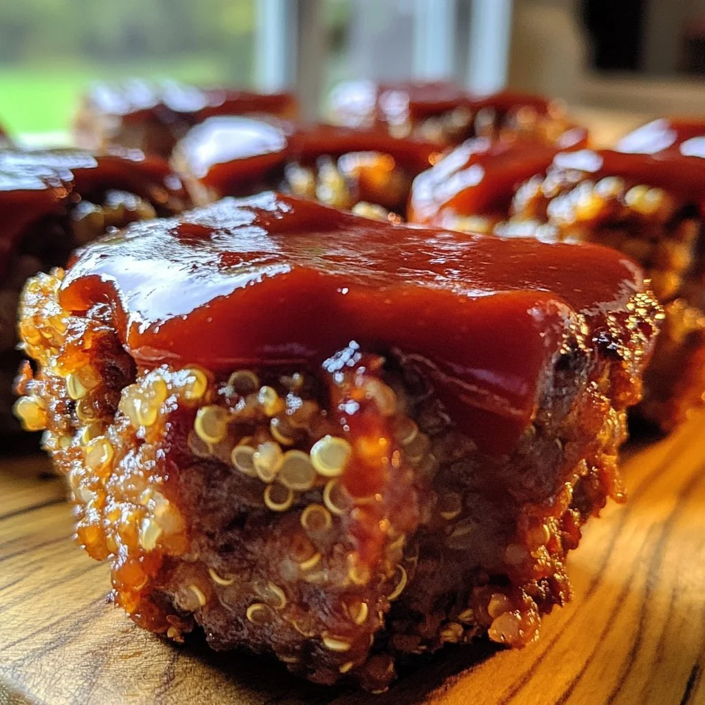 BBQ Meatloaf Muffins with Beef and Quinoa