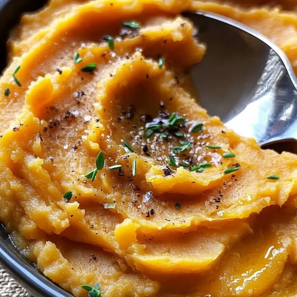 Brown Butter Mashed Sweet Potatoes