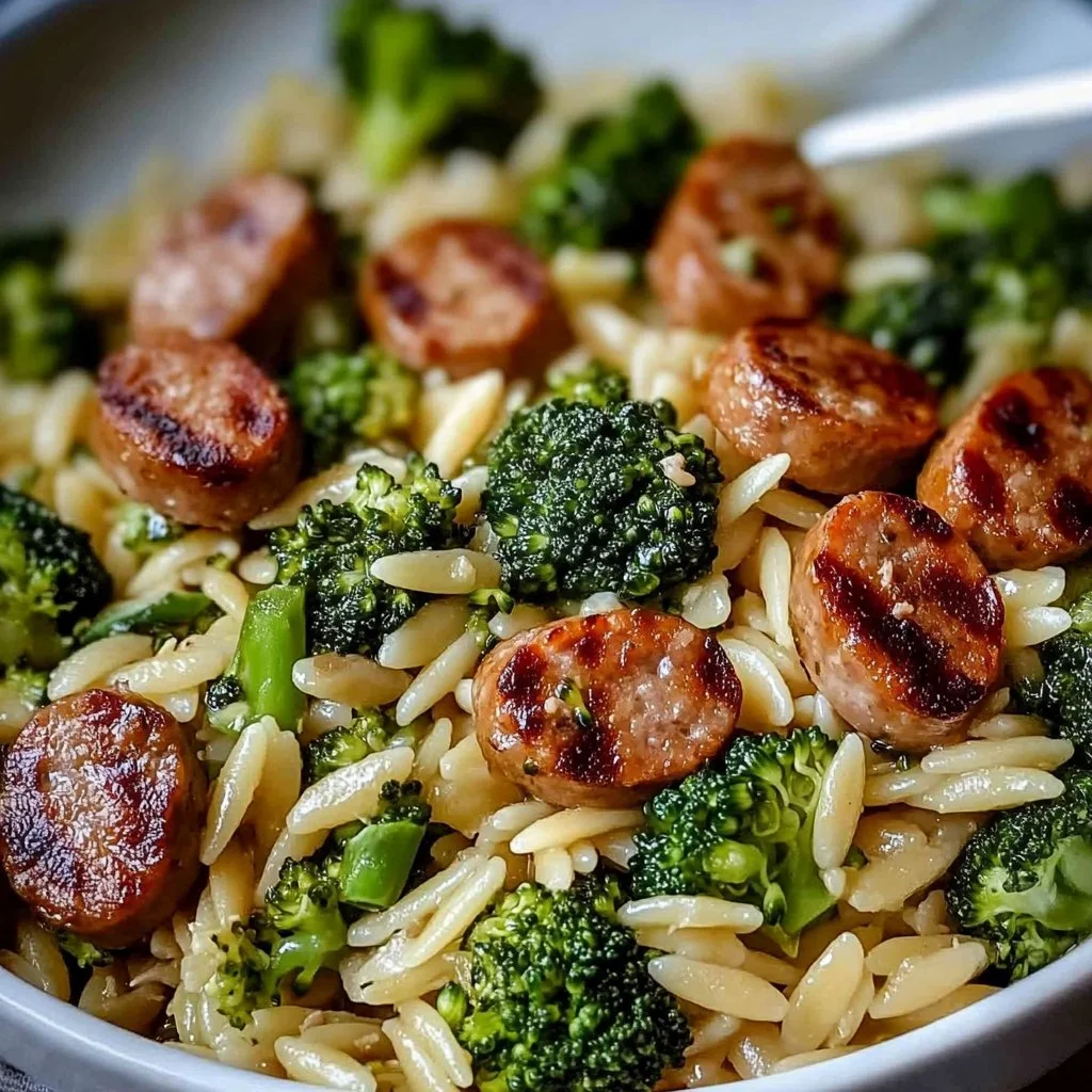 Chicken Sausage and Broccoli Orzo