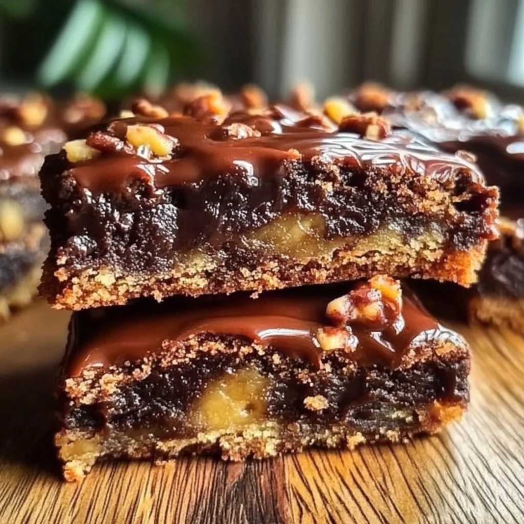 Chocolate Turtle Cookie Bars