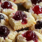 Christmas Maraschino Cherry Shortbread