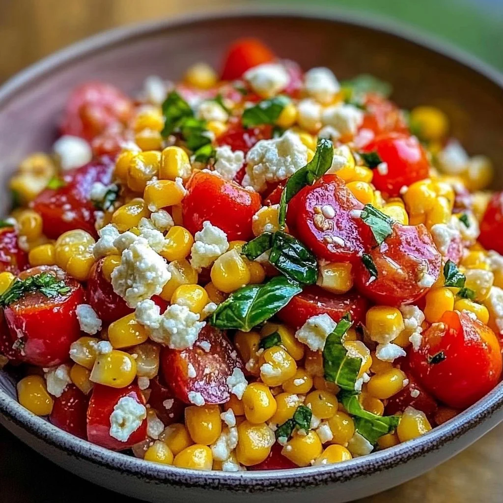 Corn Tomato And Feta Salad