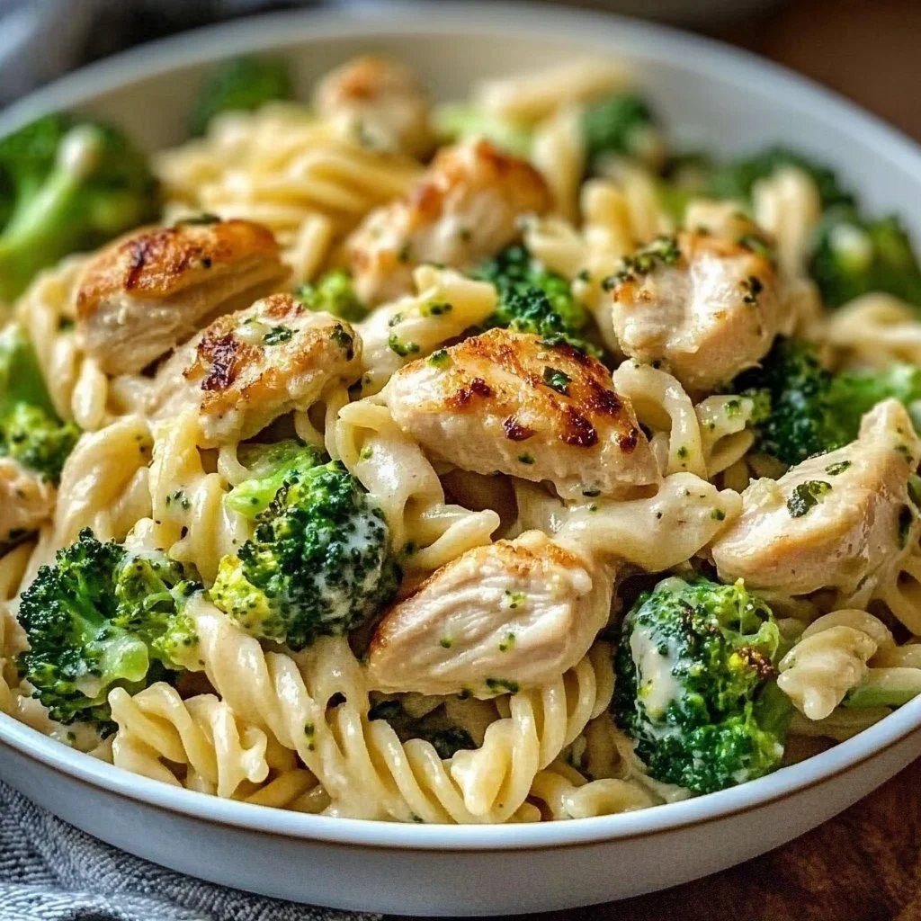 Creamy Rotisserie Chicken Broccoli Pasta
