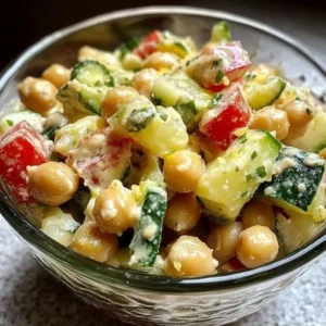 Tahini Lemon Chickpea Salad