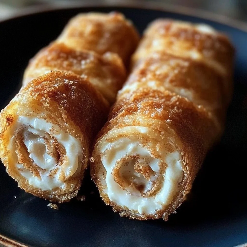 Crispy Keto Cinnamon Cream Cheese Roll Ups