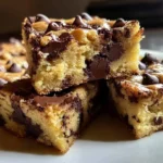 Gooey Butter Chocolate Chip Shortbread Bars