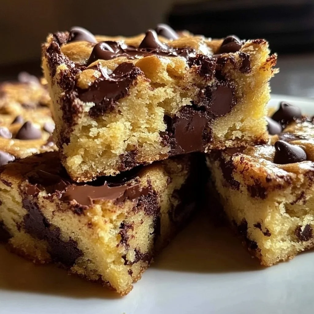 Gooey Butter Chocolate Chip Shortbread Bars