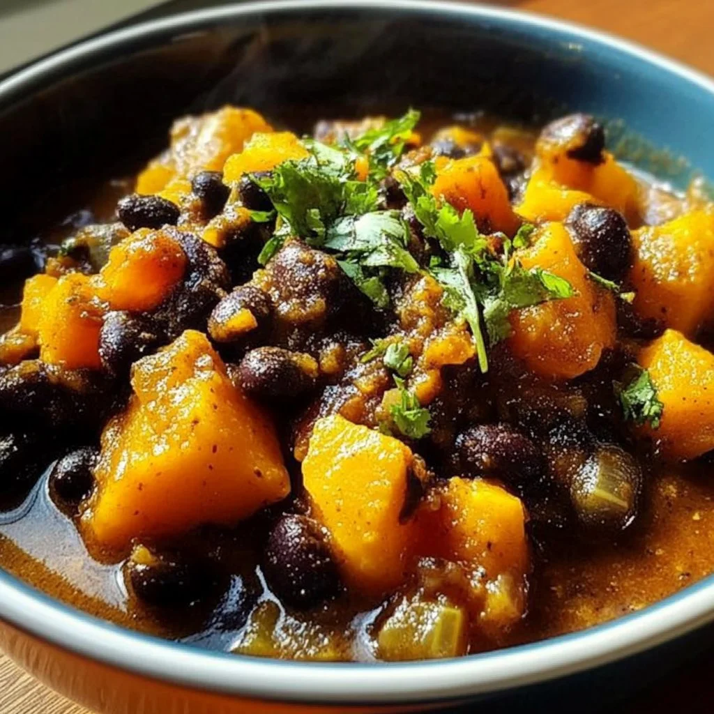 Black Bean and Butternut Squash Stew