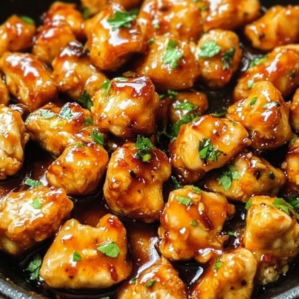 Honey Garlic Chicken Bites Recipe