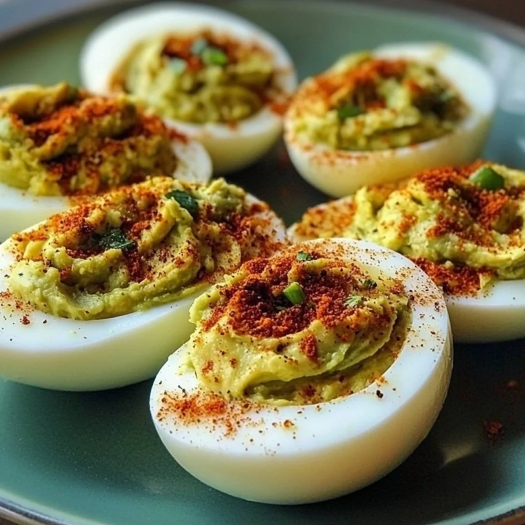 Keto Deviled Eggs with Avocado