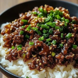 Korean Ground Beef Bowl