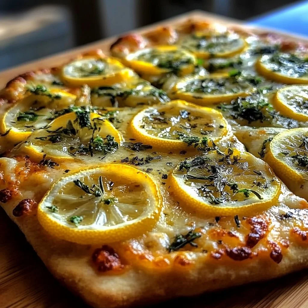 Lemon Pizza with Fresh Herbs