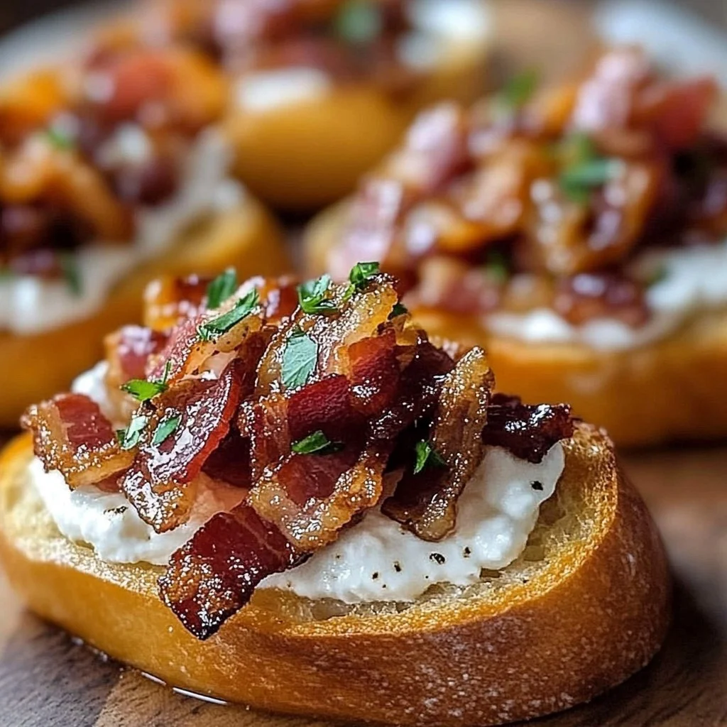 Million Dollar Bacon Crostini